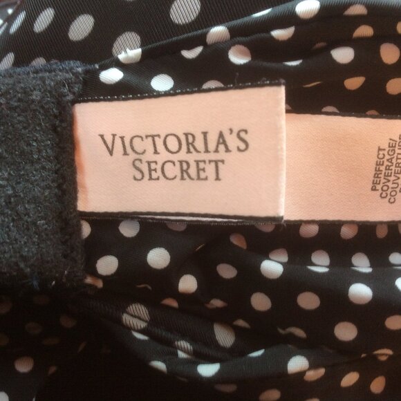 Victoria's Secret Perfect Coverage Polka Dot Underwire Convertible Bra Size 36D - Picture 3 of 5